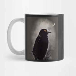 Dark Crow Halloween Mug